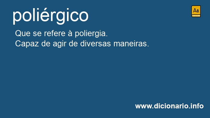 Significado de polirgico