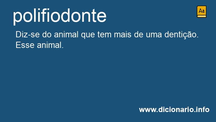 Significado de polifiodontes
