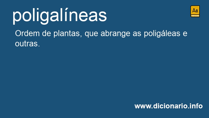 Significado de poligalneas
