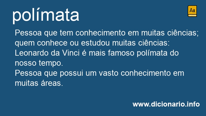 Significado de polmata