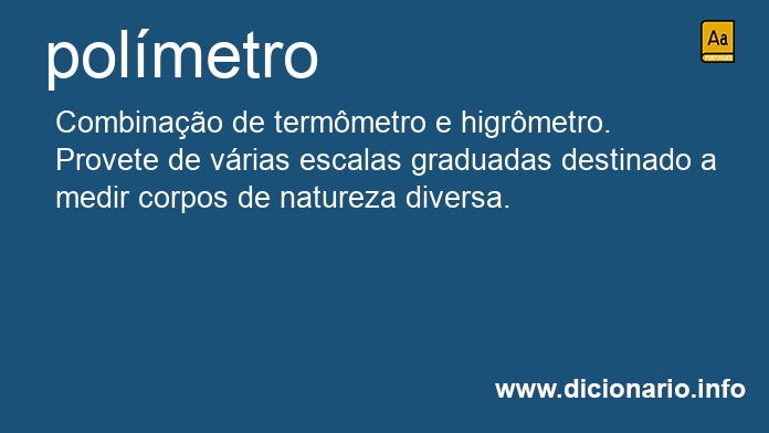 Significado de polmetro