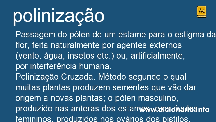 Significado de polinizao