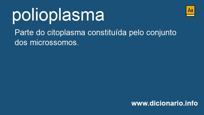 Significado de polioplasma