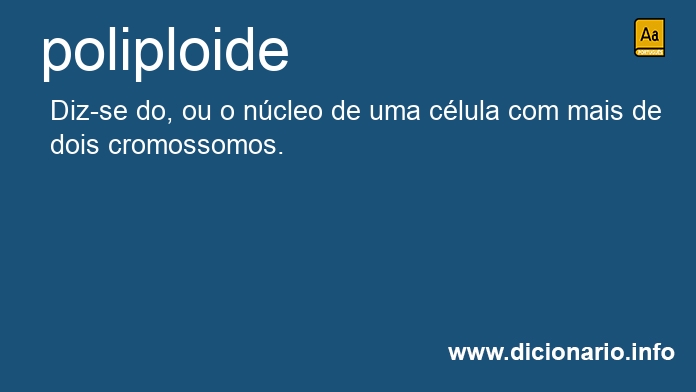 Significado de poliploide