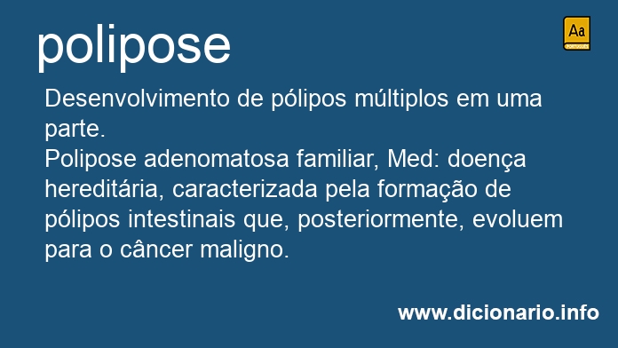 Significado de polipose