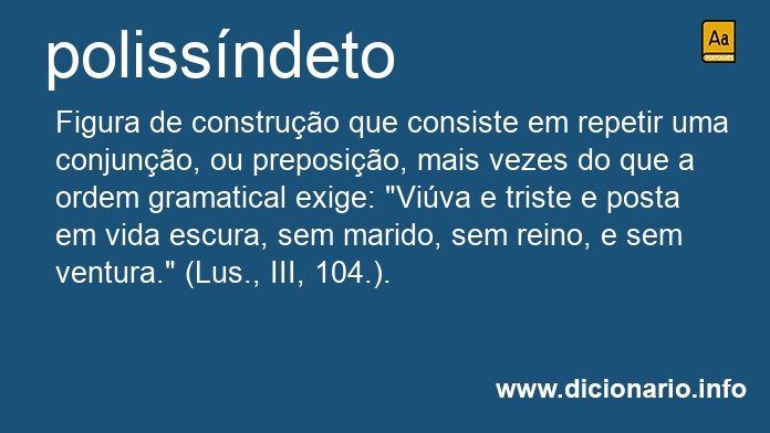 Significado de polissndetos