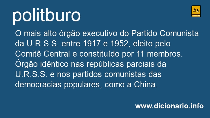 Significado de politburos