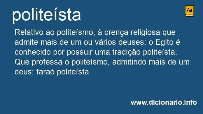 Significado de politesta