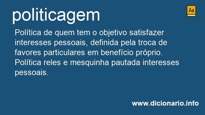 Significado de politicagem