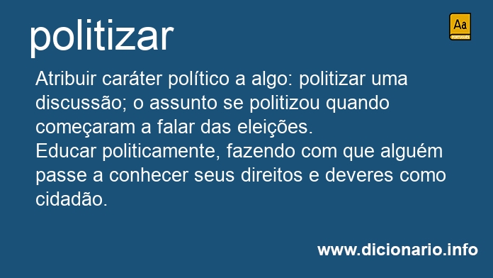 Significado de politizando