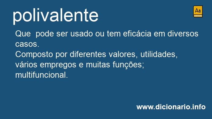Significado de polivalente