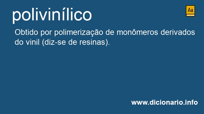 Significado de polivinlico