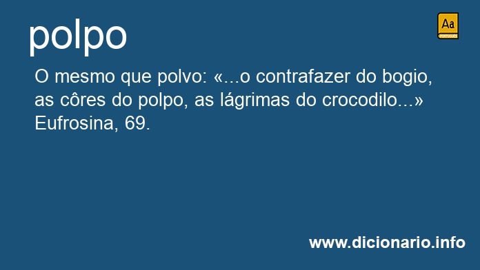 Significado de polpo