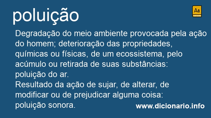 Significado de poluio