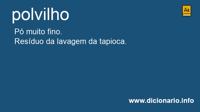 Significado de polvilho