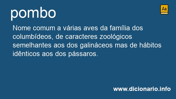 Significado de pombo