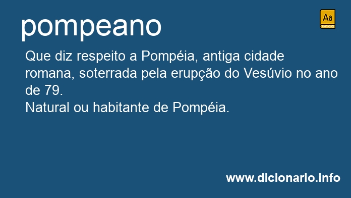 Significado de pompeano