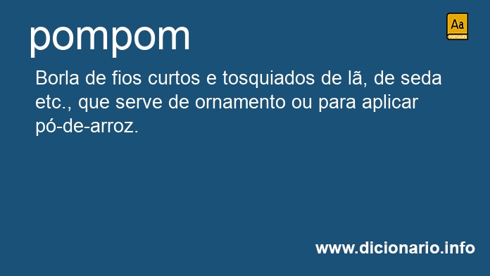 Significado de pompom