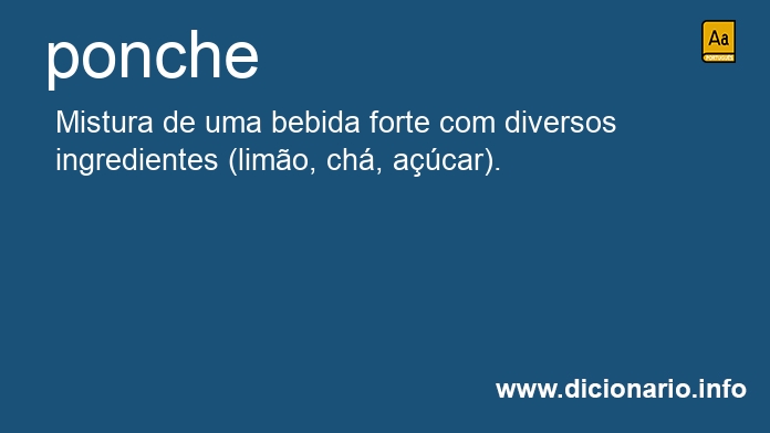 Significado de ponche