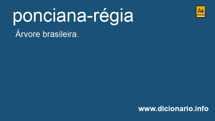 Significado de ponciana-rgia