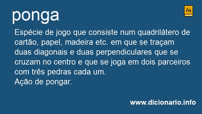 Significado de ponga