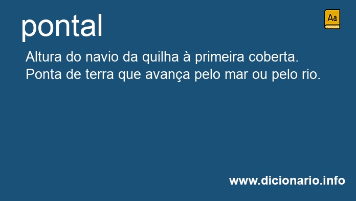 Significado de pontal