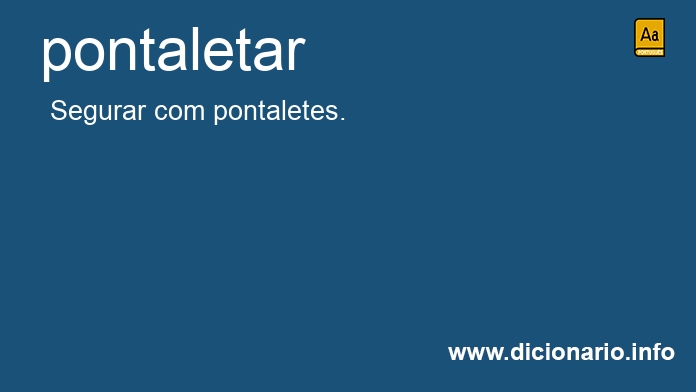 Significado de pontaletes