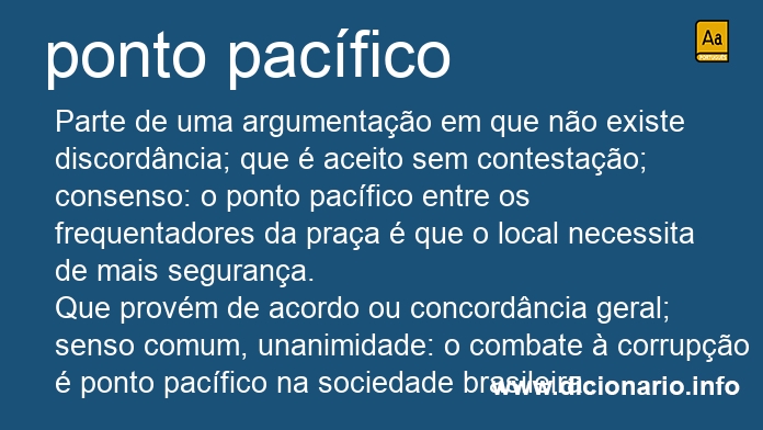 Significado de ponto pacfico