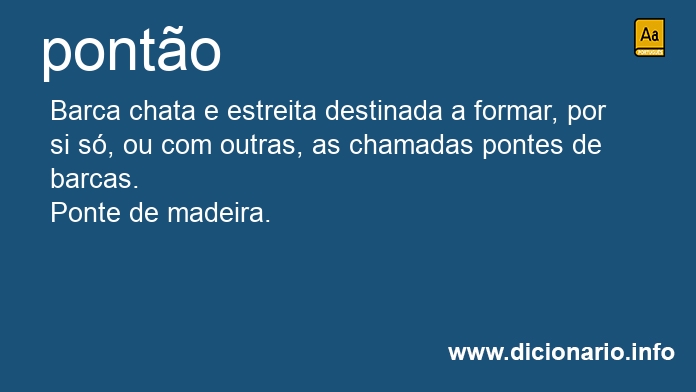 Significado de pontes