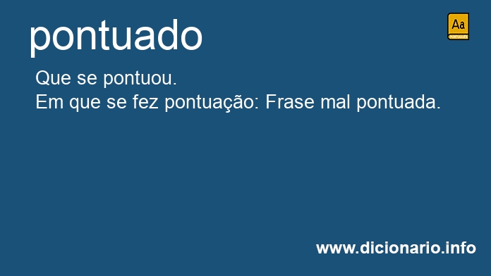 Significado de pontuado