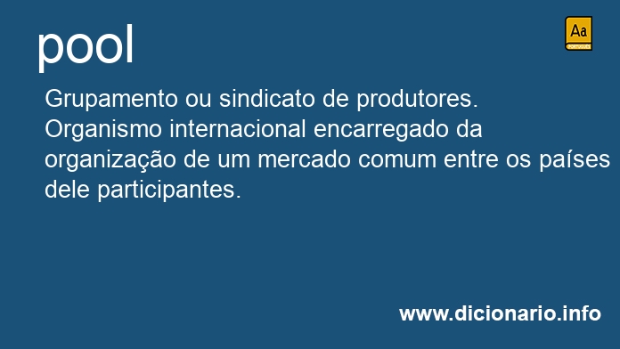 Significado de pool
