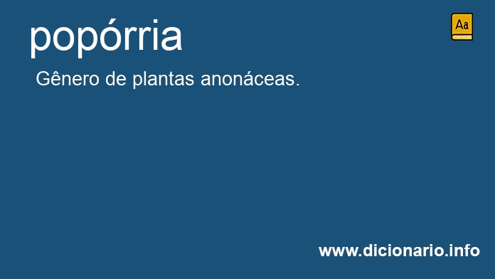 Significado de poprria
