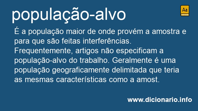 Significado de populao-alvo