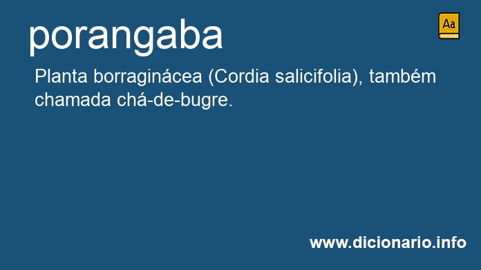 Significado de porangaba