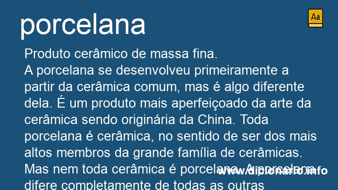 Significado de porcelana