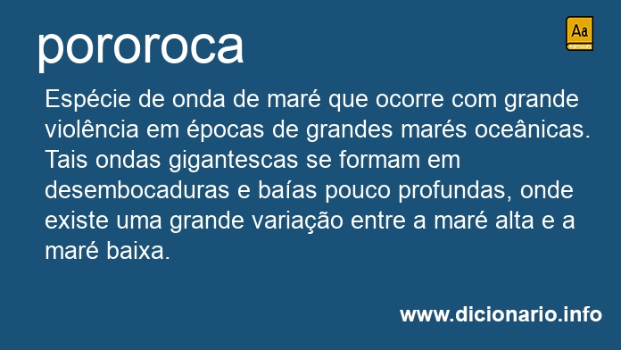 Significado de pororoca