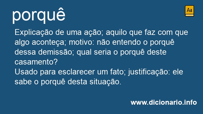 Significado de porqus