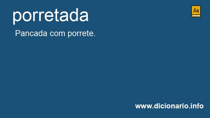 Significado de porretada