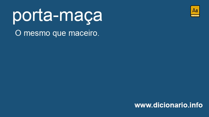 Significado de porta-maa