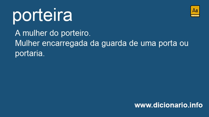 Significado de porteiras