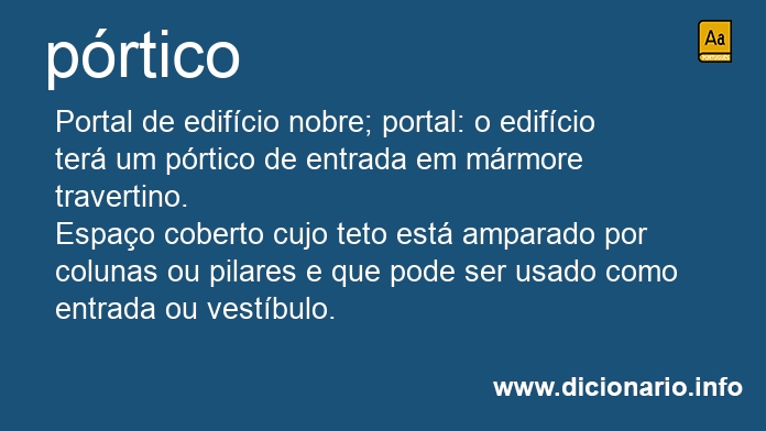 Significado de prtico