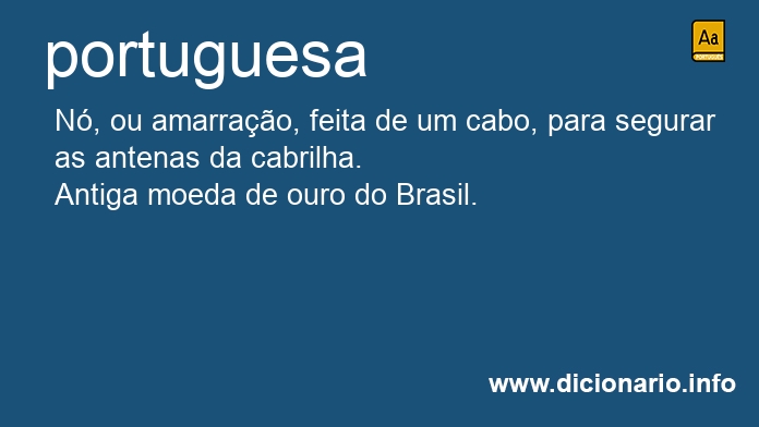 Significado de portuguesa
