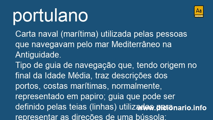 Significado de portulano