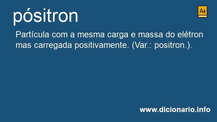 Significado de psitron