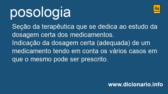 Significado de posologias