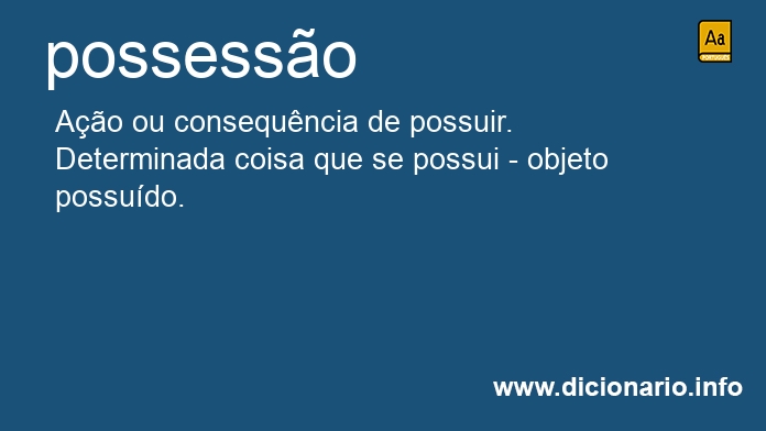 Significado de possesso