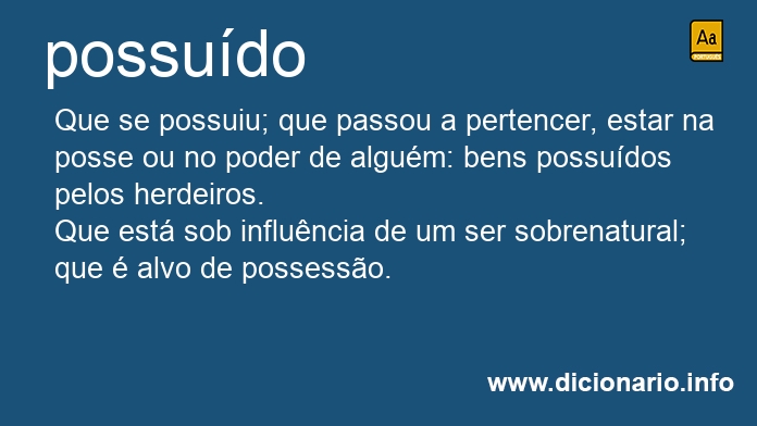 Significado de possuda