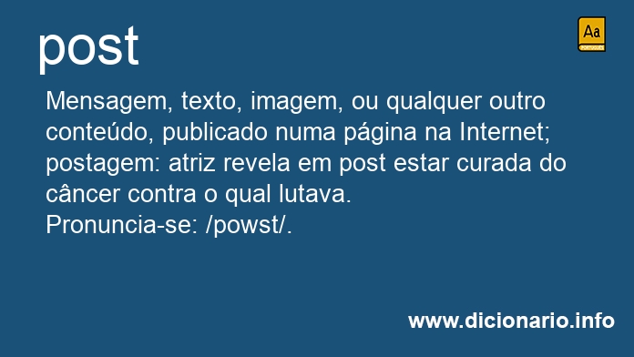 Significado de post
