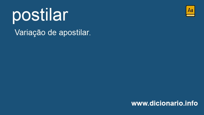 Significado de postilas