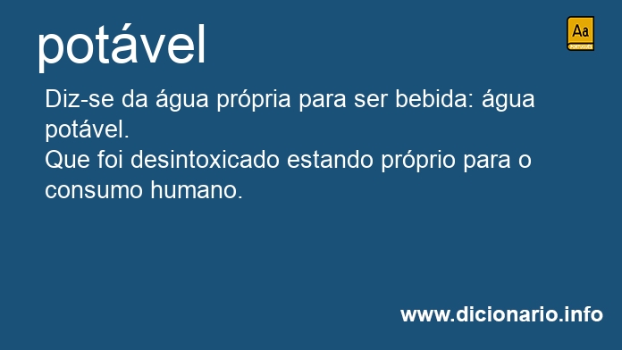 Significado de potvel